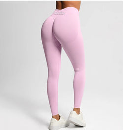 NVGTN New Peach Yoga Pants Seamless High-waisted Hip Lifting Fitness Pants Women Tight Wear Running Elastic Sports Pants